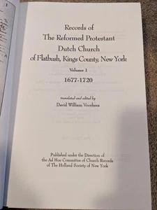 Records of The Reformed Protestant Dutch Church of Flatbush NY 1677-1720 vol 1 - Bild 1 von 5
