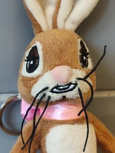 Vintage Cadbury World Cadburys Caramel Bunny Rabbit Plush 8'' Keyring Bag Charm - Picture 1 of 4