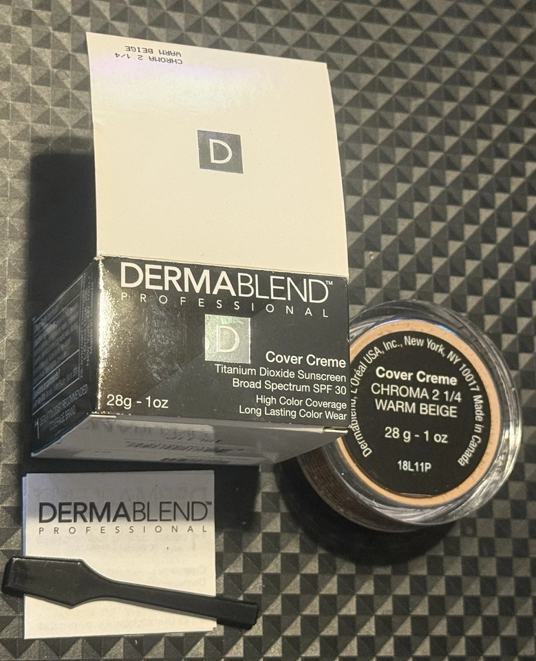 Dermablend профессиональный чехол крем SPF 30 - 1 унц - теплый бежевый - новый - Изображение 1 из 1