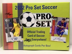 2022 Leaf Pro Set Soccer Hobby Box 2 AUTO Look4 Erling Haaland Lionel Messi LIVE - Picture 1 of 2