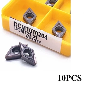 Quality Inserts Carbide Processing Steel US735 W/Wrench 12x7x2mm DCMT070204 - Picture 1 of 12