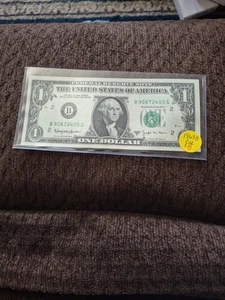 1963B 1$Dollar Federal Reserve Note BG Block CU - Picture 1 of 3