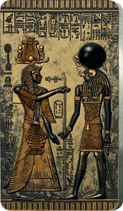 Icons of Heritage Mali 1000 CFA 2022 silver coin with onyx, colour and goldplate - Picture 1 of 3
