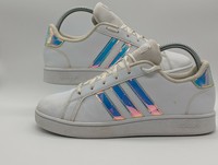adidas Grand Court K White/Clear Girl's Sneakers - Size 5/5.5/7 NWB FW1274  | eBay