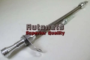 CHEVY GM Turbo 400 Steel Braided Transmission Dipstick Tube Hot Rod TH400 Bell - Picture 1 of 4