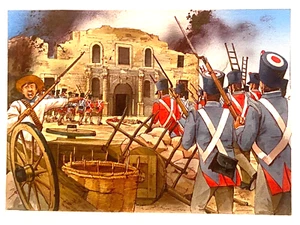 Original Kunstwerk Stift und Tinte der texanischen Revolution Schlacht von Alamo. - Bild 1 von 6