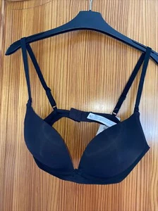 Reggiseno Sloggi ferretto coppa liscia taglia 38 B nuovo etichette nero - Foto 1 di 9
