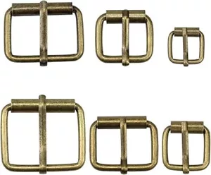 Brass Buckles 60 Pcs Roller Buckles Belts Hardware Pin Buckle for Bags Leather - Picture 1 of 7
