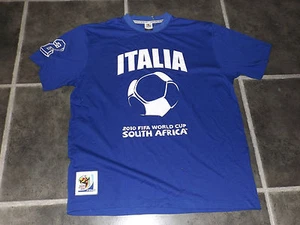 MAGLIETTA CALCIO UOMO NUOVA COME L BLU ITALIA 2010 FIFA COPPA DEL MONDO SUDA AFRICA - Foto 1 di 2