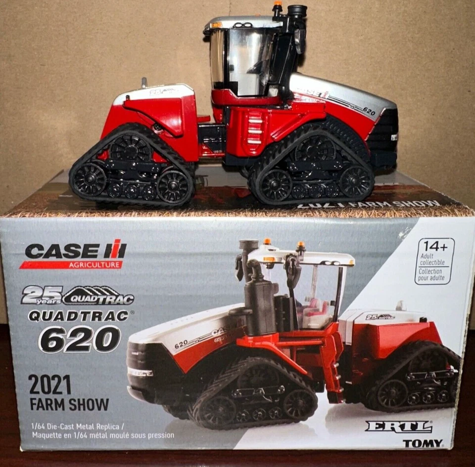 Ertl 1/64 Case IH 620 Quadtrac Tractor 2021 Farm Show 25th Anniv. #442580tp #99 - Image 1 of 1