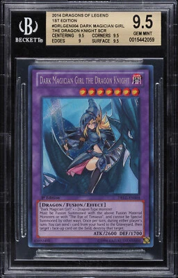 YUGIOH 1ST DRLG-EN004 DARK MAGICIAN GIRL DRAGON KNIGHT BGS 9.5 GEM MINT 15442059 - Image 1 of 2