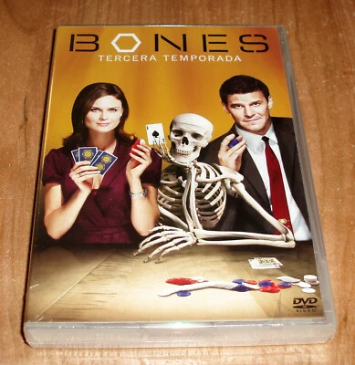 Bones 3ª Season Complete 4 Discs DVD 15 Episodes New (Sleeveless Open) R2 - Image 1 of 3