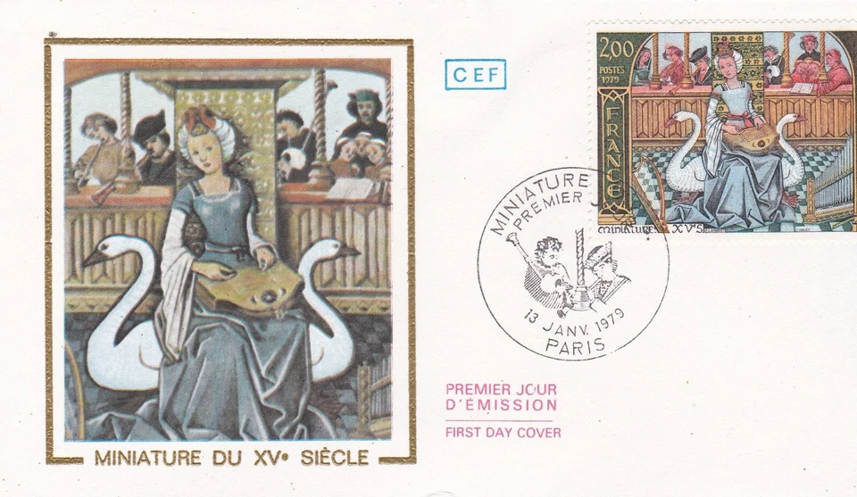 France 1979 FDC Miniature On - The Music yt - Image 1 of 1