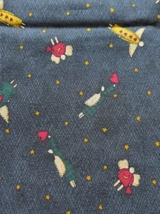 Primitive Angels On Navy Cotton Fabric (Debbie Mumm) - Picture 1 of 4