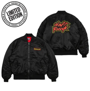 Daft Punk x Alpha Industries MA-1 Bomber Jacket Size SMALL NEW - Picture 1 of 6