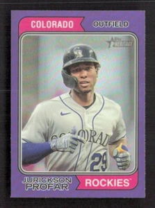 Béisbol 2023 Topps Heritage High Number Jurickson Profar #613 cromo púrpura - Imagen 1 de 2