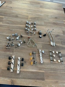 Vintage Guitar Parts Lot Japan Tuners Knobs Switches Whammy Bars +++ FREE SHIP - Picture 1 of 12