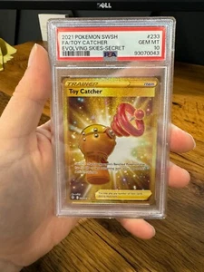PSA 10 2021 Pokémon TCG Toy Catcher Evolving Skies #233/203 Holo Secret Rare - Picture 1 of 2