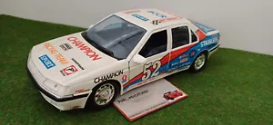 PEUGEOT 605 # 52 blanc STAINLESS CHAMPION 1/18 MAJORETTE 4401 voiture miniature - Imagen 1 de 11