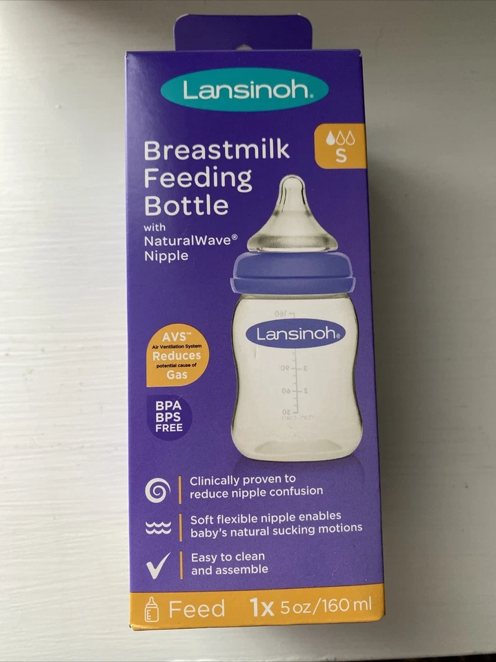 Lansinoh Momma Breastmilk Feeding Bottle with NaturalWave Slow Flow Nipple, 5... - Image 1 of 1