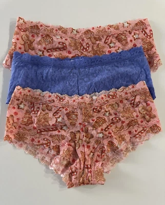 NEW Hanky Panky  Assorted  3- Pack Boyshorts Size  M - Image 1 of 4