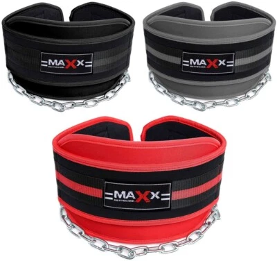 Dipping Belt Body Building Weight Lifting Dip Chain Exercise Gym Training Maxx b - Image 1 of 4