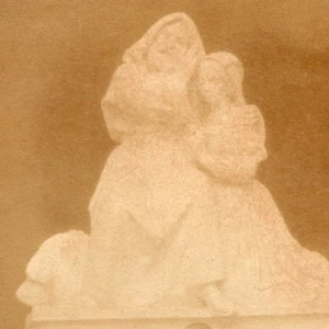 Confession Sculpture France Old Stereoview Photo 1865 - Imagen 1 de 4