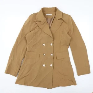 Lucy H Womens Brown Jacket Size M Button - Picture 1 of 10
