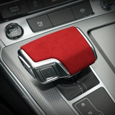 Adhesivo de gamuza envolvente de perilla de cambio de marchas para Audi A6 C7 A7 SQ8 RS6 RS7 Foto 1 de 4