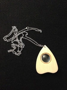 Ouija Board Wooden Planchette (little plank) Necklace, Hand Made, Artisan Made - Picture 1 of 2