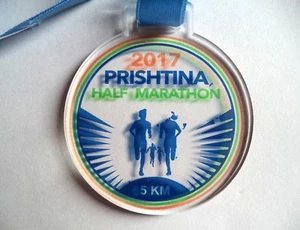 Prishtina, Kosovo 2017 Half Marathon Medal. - Picture 1 of 2