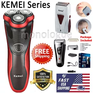 Men's Rotary Waterproof Electric Razor Shaver With Pop-up Trimmer Wet&Dry Razor - Picture 1 of 41
