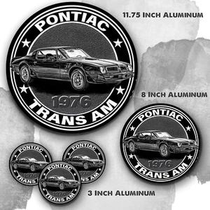 1976 Pontiac Firebird Trans Am Design Reproduction Aluminum Circle Sign - Picture 1 of 4