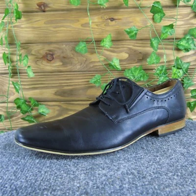 Aldo Men's  Derby Oxfords Black Leather Size 11 Medium  Used 2025 - Image 1 of 4