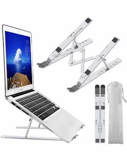 Laptop Stand Notebook Tablet Holder Foldable Portable Adjustable Aluminum Alloy - Picture 1 of 7