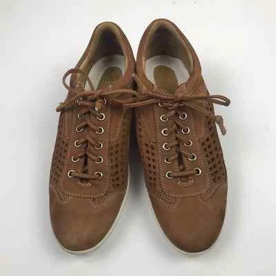 Robert Zur Perforated Brown Suede Leather Shoes Sz 11 AA - Изображение 1 из 4