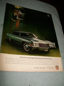 1970 Cadillac Hardtop sedan DeVille - large full color mag ad- - Picture 1 of 1