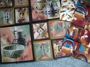 3 Southwestern prints - 1 panel, 2 FQ'S - Picture 1 of 4