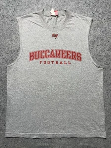 Tampa Bay Buccaneers Shirt Mens Large Gray NFL Football Sleeveless Muscle Tee - Picture 1 of 8