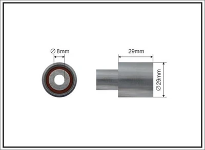 Cinghia distribuzione puleggia rinvio Caffaro 387-135 per Skoda Seat Polo Classic VW Golf 6V2 3 - Immagine 1 di 4