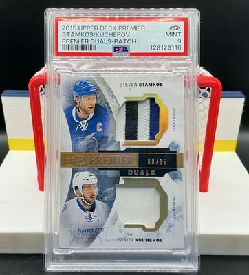 2015-16 Upper Deck Premier Stamkos/Kucherov /15 Premier Duals - #PD2-SK - PSA 9 - Image 1 of 2