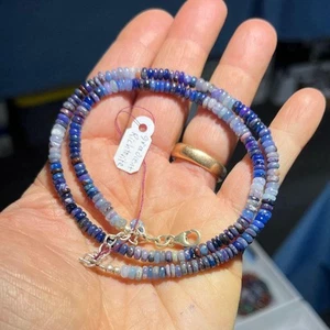 Sugilite Richterite rounded disc bead necklace #15 healing crystal - Picture 1 of 9