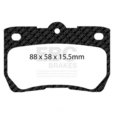 Disc Brake Pad Set fits 2006-2018 Lexus IS350 IS250 GS350  EBC BRAKES - Image 1 of 4