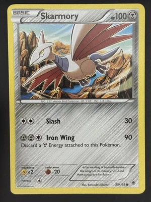 Pokemon TCG Skarmory XY Phantom Forces 59/119 Regular 2014 Common - Image 1 of 2