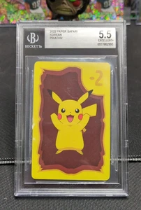 2022 POKEMON KOREAN PAPER SAFARI PIKACHU Beckett 5.5 - Picture 1 of 5