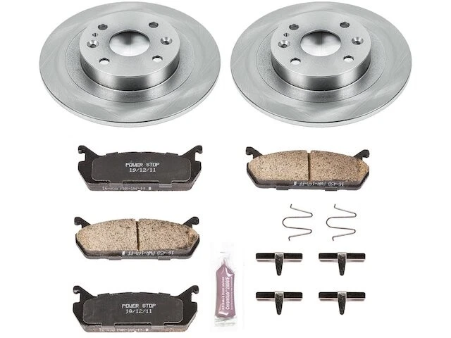 Rear Brake Pad and Rotor Kit 67THYB57 for Tracer 1991 1992 1993 1994 1995 1996 - Image 1 of 1