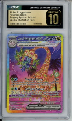 2024 Pokemon Alolan Exeggutor ex #242/191 SIR CGC PRISTINE 10 - Image 1 of 2