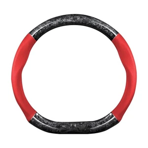 Ergocar Auto Lenkrad Hülle, D-Typ Schmieden Kohlefaser und Leder Ste... - Bild 1 von 9