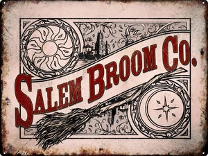 Salem Broom Co. Tin Sign - Picture 1 of 1