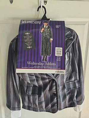 Wednesday Addams Nevermore Academy Adult Cosplay Costume Size Large 12-14 New - Image 1 of 4